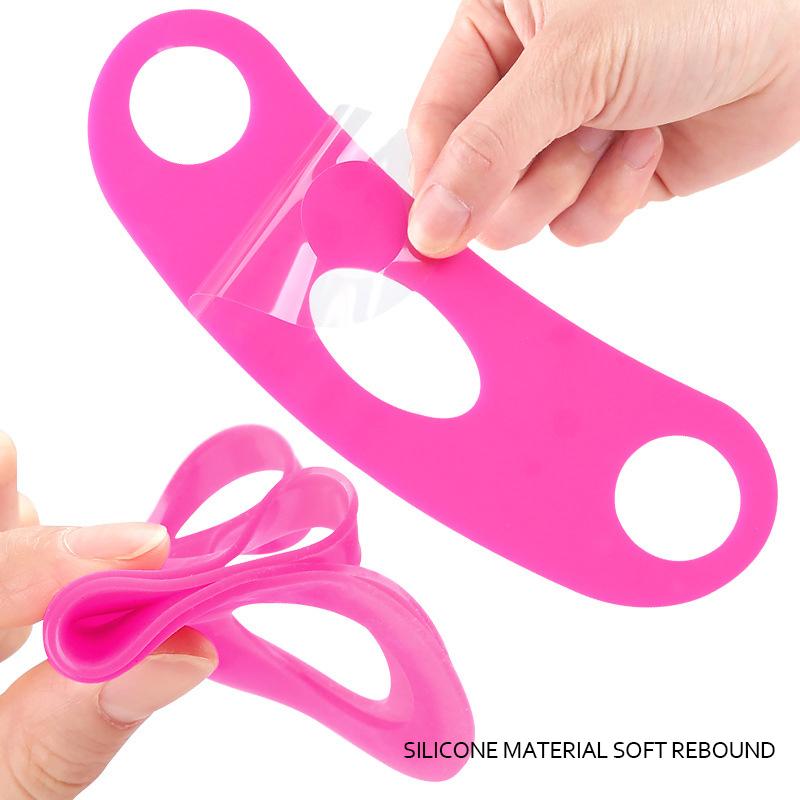 Silikon Gesichtsband V-Line Gesichtsformer Kinn Wangen Lift Up Gürtel Nasolabialfalte Gesichtsmassageband Damen Schönheit Hautpflege