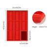 12-Cavity Silicone Cake Mold Heart-Shaped Non-Stick Baking Mold for Brownies Food-Grade Microwave Safe Cupcake Making Tool