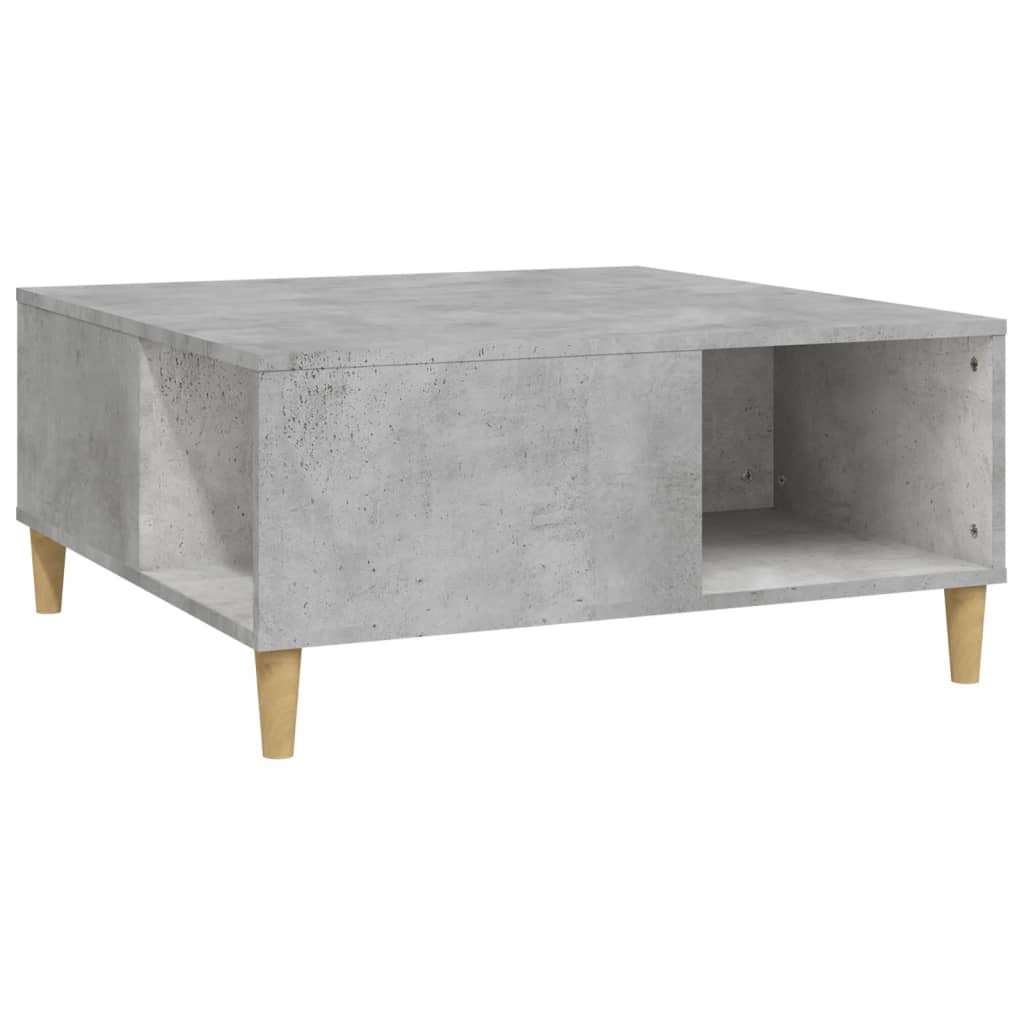 Coffee Table, Concrete Grey, 80x80x36.5 Cm