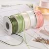 2mm Double-Sided Satin Ribbon Bookmark for Wedding Bows and Gift Wrapping