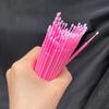 100/500 Stück Wimpernreinigungspinsel Wimpernverlängerung Mikro-Wattestäbchen Einzelne Wimpern Mikropinsel Schönheits-Make-up-Entferner Werkzeuge