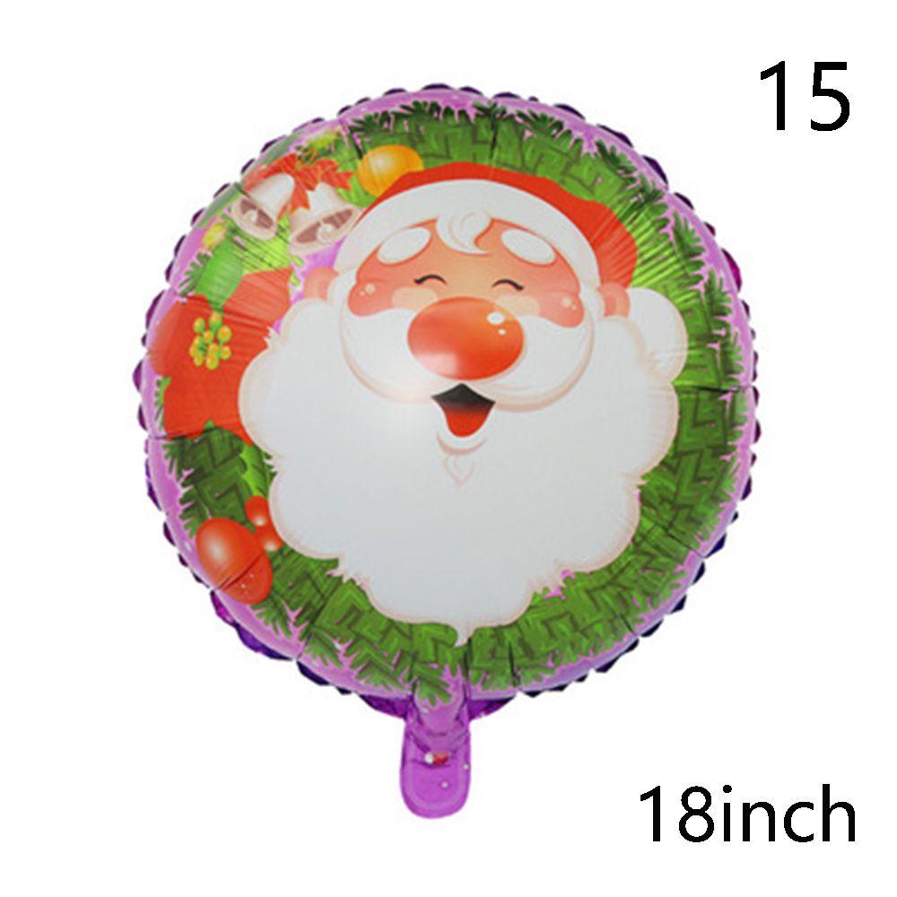 Snowman ChristmasTree Santa Claus Air Balloons Cartoon Balloons Christmas Decorations Aluminum Foil