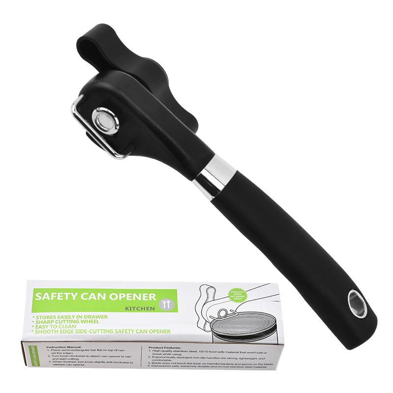 Stainless Steel Single Handle Side Cut Safety Can Opener