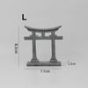 Artificial Sandstone Simulation Torii Grey Miniature Shrine Shinto Mini Japanese Torii Gate  Toy