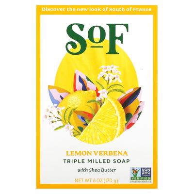 SoF, French Milled Soap with Lemon Verbena and Organic Shea Butter, 170g (6oz)