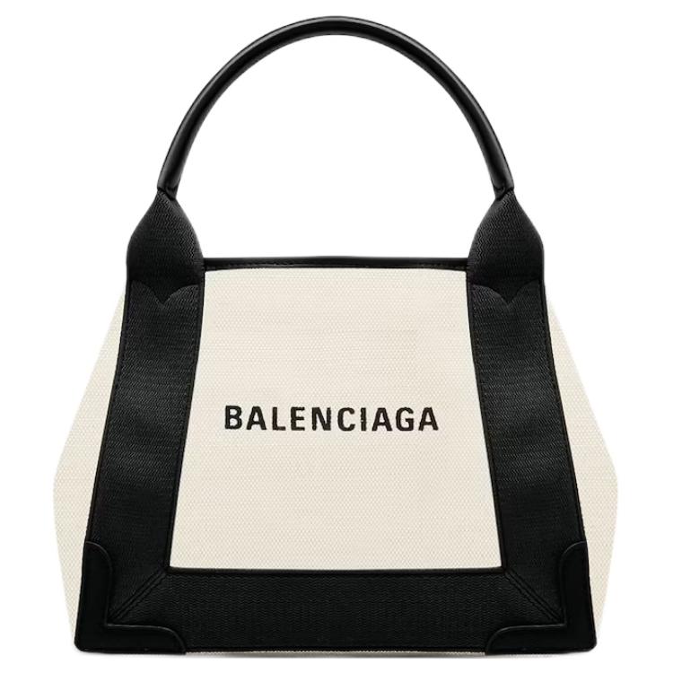 Balenciaga Xs Cabas Tote Bag Natrual/Black Women Tote_bags Cream 390346-2HH3N-9260