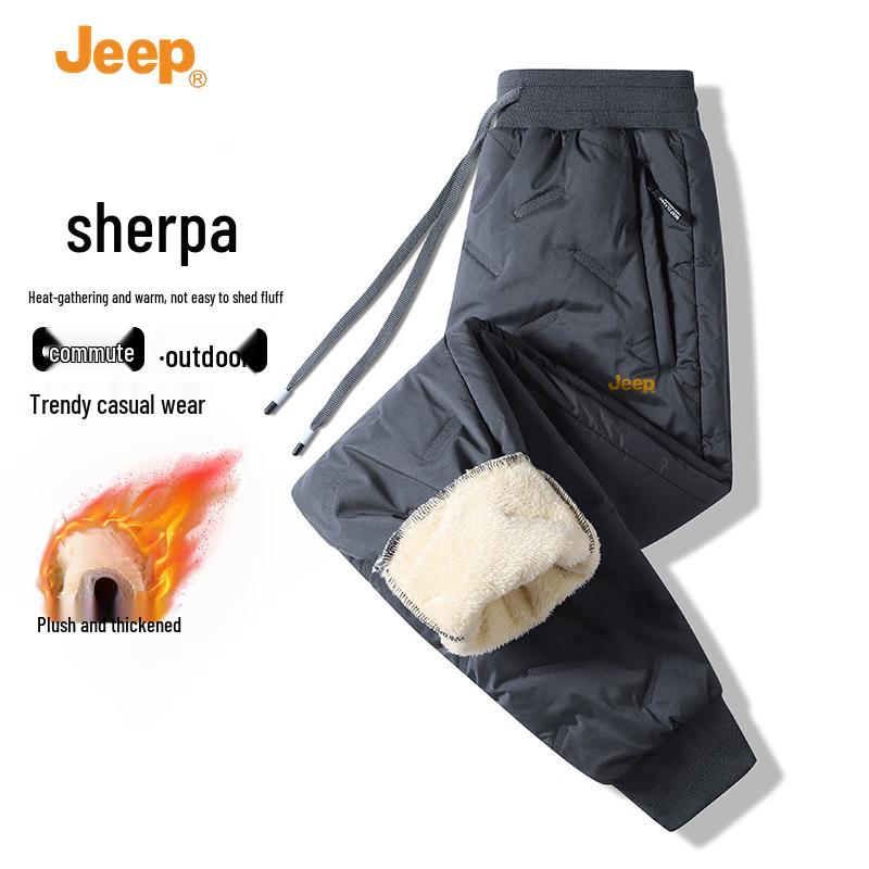 Jeep Men's Winter Fleece-Lined Thermal Casual Pants