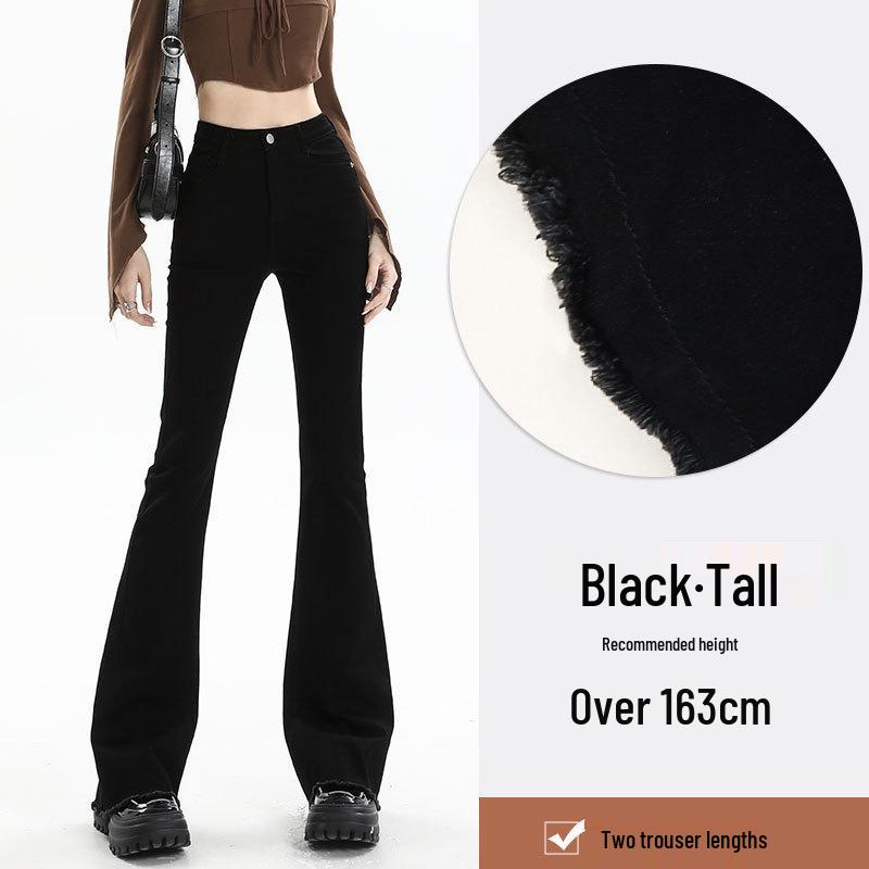 

Женские джинсы с высокой талией, облегающие, в стиле ретро, микро-клеш, для весны и осени 2024 M 96-105 lbs