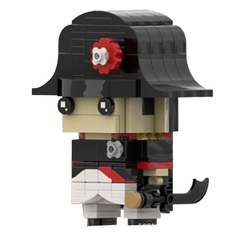 Building Blocks MOC-78535 Napoleon Assembly Toy with Square-Headed Minifigures and Small Pieces for Boys