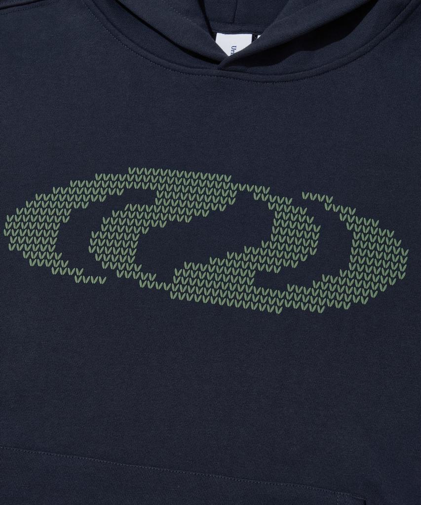 URBANDTYPE Circuit Knit Effect Hoodie_Navy