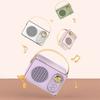 Retro Bluetooth Speaker Card Slot FM Radio Wireless Bluetooth Wireless Stereo  Children's Speaker