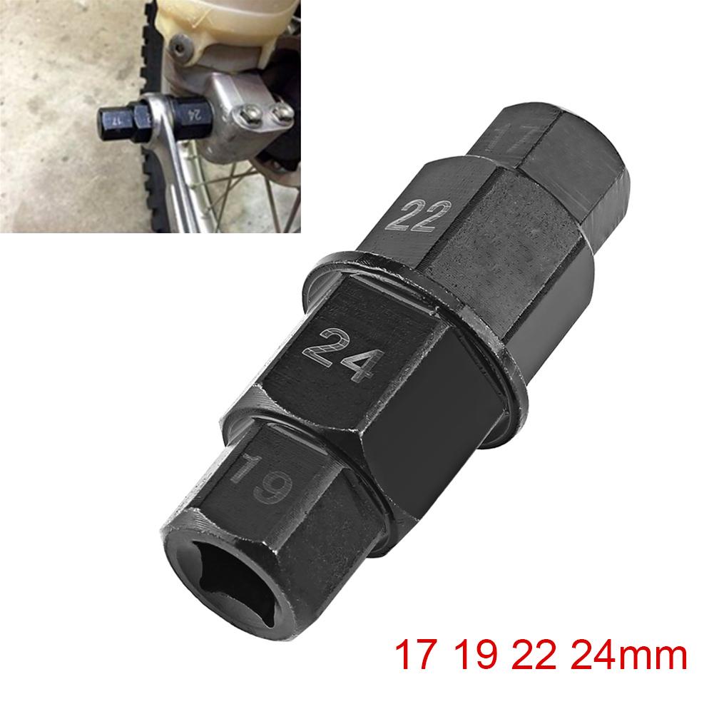 1ks Motocyklové přední kolo 17 19 22 24mm Osa Šestihranný Vřetenový Nástroj pro Demontáž