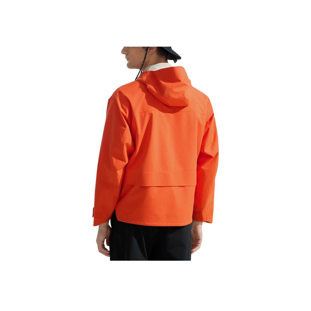 New FILA Fitness Windbreaker Jackets Unisex Vintage Orange A51M441706F-OR