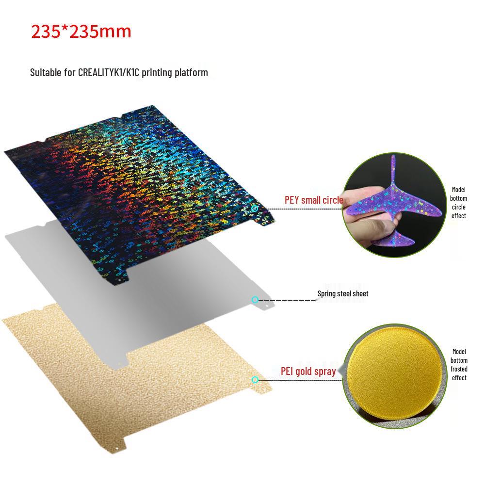 PEI Coated Print Bed Film for Creality K1 MAX/Ender3 S1 3D Printers