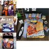 Naruto Anime Bettwäsche-Set, Bettbezug und Kissenbezüge, lebendiger Retro-Stil für Schlafzimmer