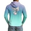 Men's 50 Plus Sun Hooded Shirt Long Sleeve Lightweight Stretch Outdoor Fishing Athletic Top