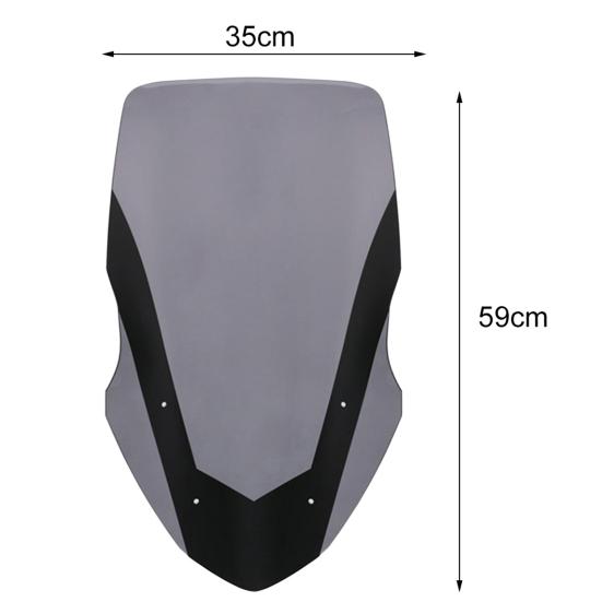 Förhöjd frontruta skärmavvisare för Yamaha NMAX155 NMAXL125 16-18