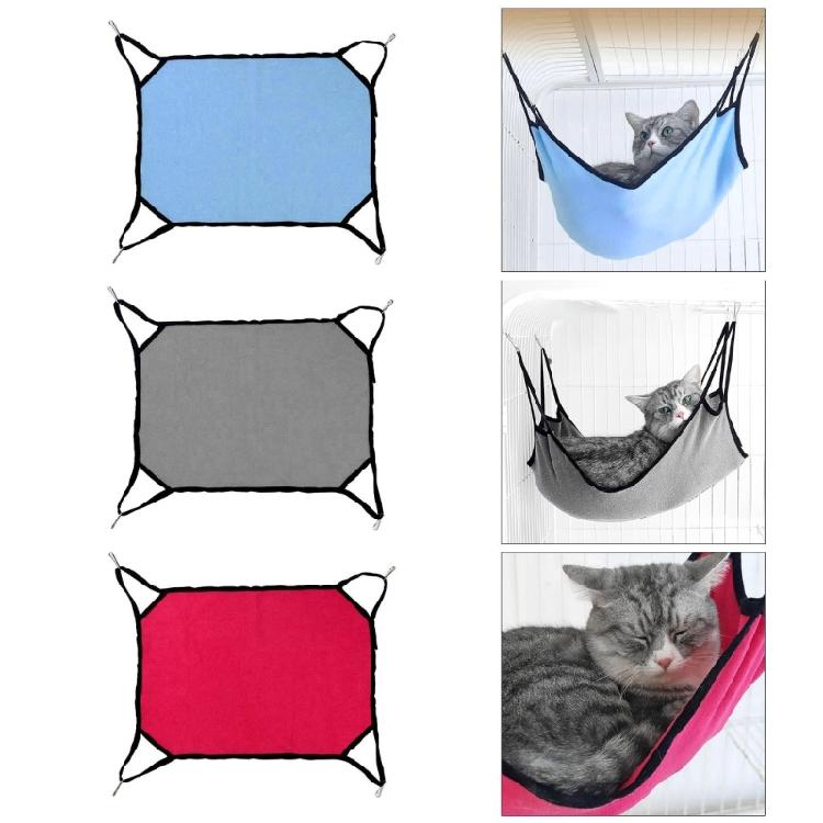 Soft Relax Cat Sleeping Hanging Bed Swing Hammock With Hook Solid Color