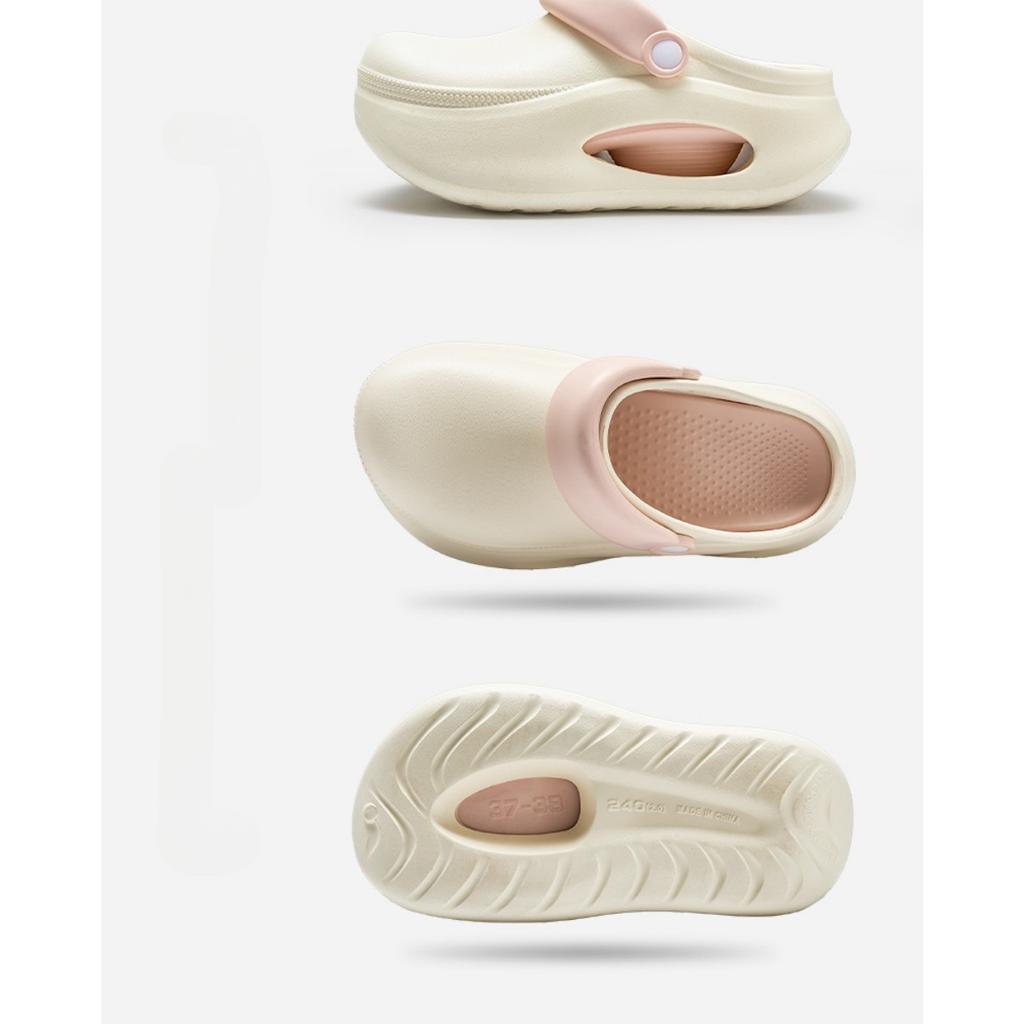 7,7 cm tjocka sulor höjdökande hålskor för kvinnor, halkfria tjocka EVA-tofflor för utomhusbruk, andningsbara på sommaren