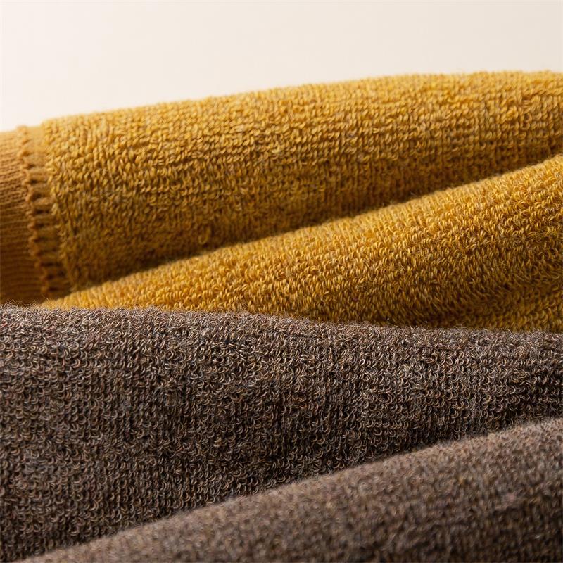 Women's Over-the-Knee Terry Socks - Thickened Warmth, Autumn/Winter, Japanese JK Style, Calf-Length.