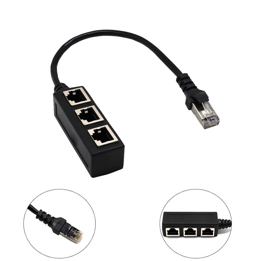 To Female Connector Extension Adapter Splitter Port Network Splitter Rj45 Adapter Ethernet Adapter