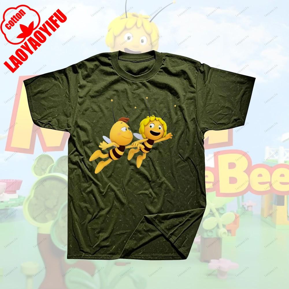 Maya The Bee Movie Cartoon Character T-shirts Cartoons T Shirt for Fitness Training Jogging Outdoor Activities