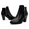 European Retro Chunky Heel Side Zipper Women's Ankle Boots, Autumn/Winter 2020 Collection