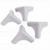 4 pièces Protège-coins en Silicone Protecteurs d'Angle Souples Résistants Auto-adhésifs Couvercles pour Table Bureau Armoire de Cuisine