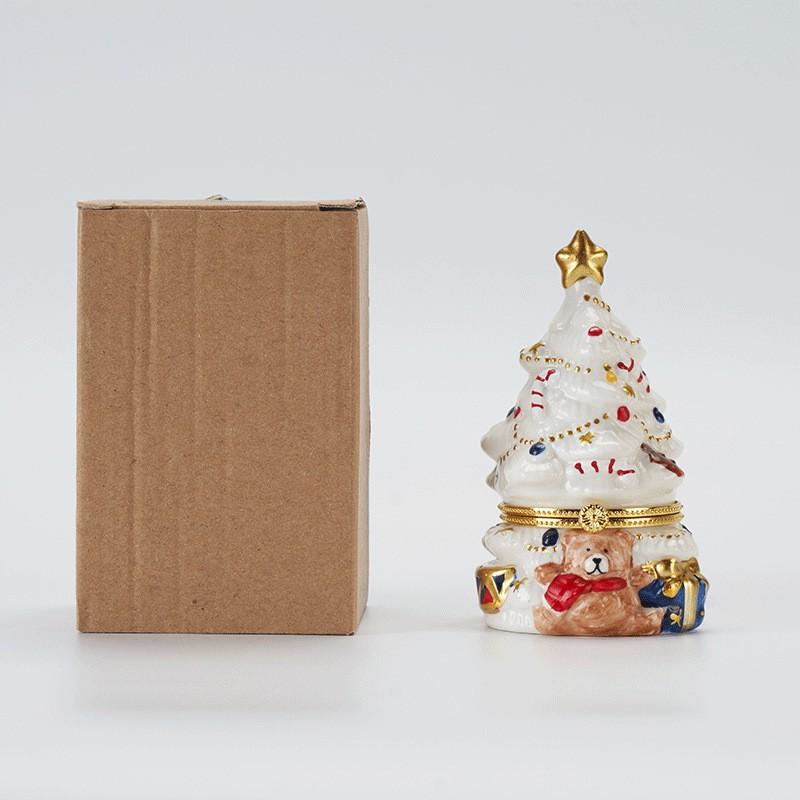 Cute Bear Tree Scented Candle In Vintage Ceramic Jar Soy Wax Long Lasting Home Decor Aromatherapy Gift