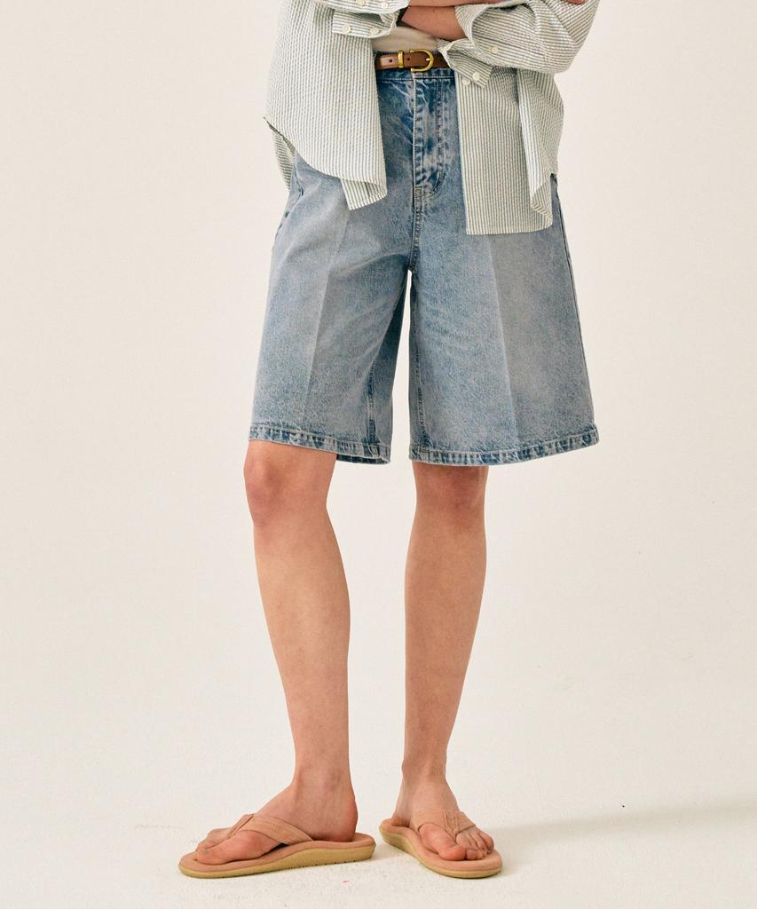 Seteo (W) Nerja Denim Bermuda Pants Union Light Blue