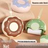 Portable Donut Lint Roller with Tearable Replacement Core for On-the-Go Hair and Lint Removal