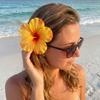 Cloth Hibiscus Flower Hairpin Bangs Clip Bohemian Style Hair Clip  Headdress