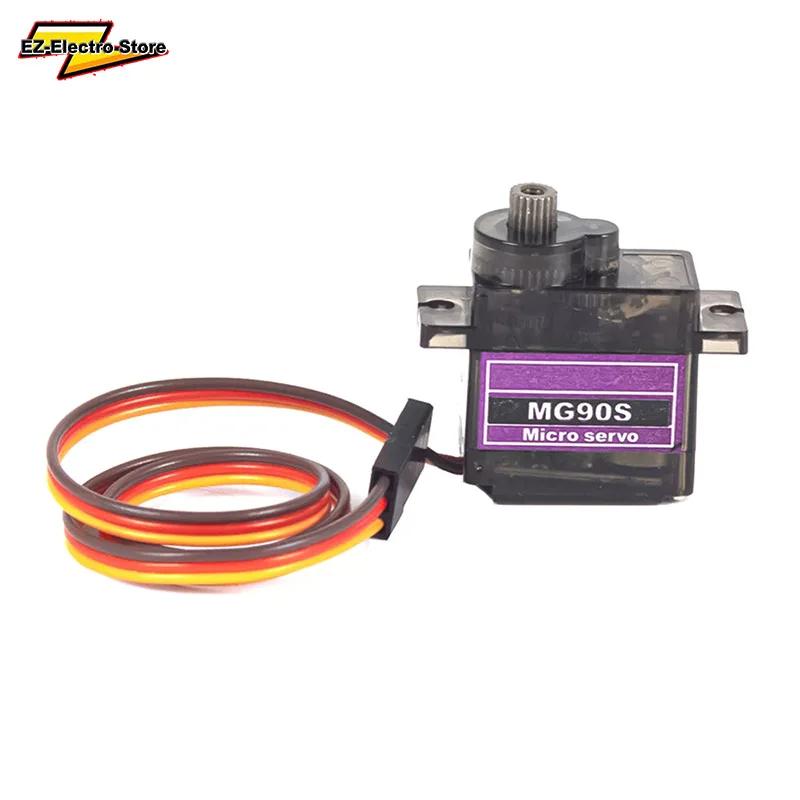 MG90S Servo 1/5/10/20 Pcs All Metal Gear 9g SG90 Upgraded Version For Helicopter Plane Boat Car MG90 9G Trex 450 RC Robot