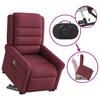 Recliner Chair with Lift Assist Wine Red Fabric