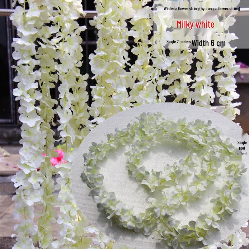 Artificial Rose Vine Hanging Decor for Walls and Ceilings