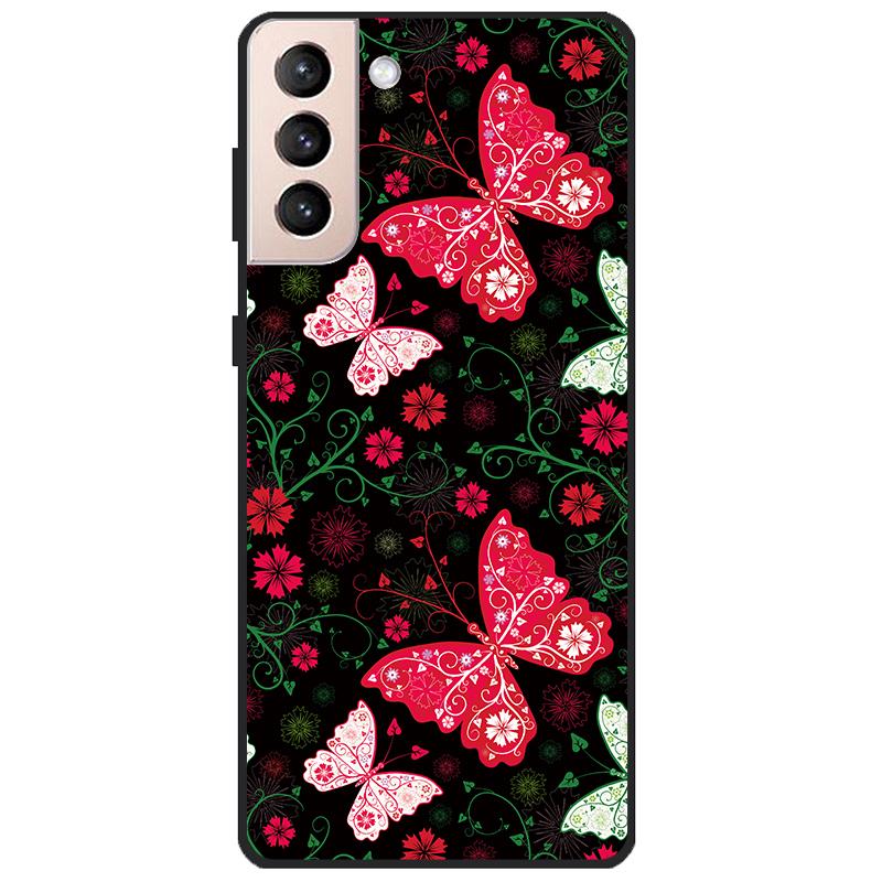 

For Samsung Galaxy S22 Case 6.1 inch Cool Black Silicone Bumper Back Cover For Samsung S22 Plus Case on Galaxy S22+ 5G 6.6 inch Samsung S22