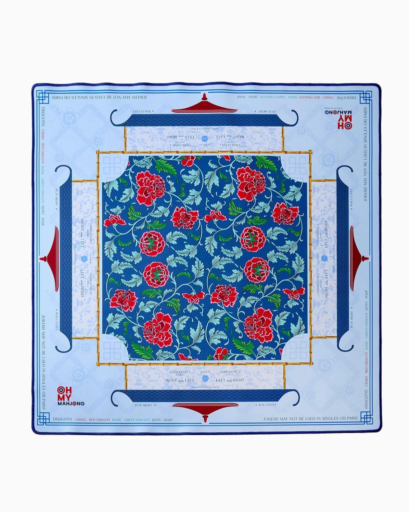 Custom Printed Noise Reduction Mahjong Mat Waterproof Shockproof Anti-Slip Table Pad for Home Game Room