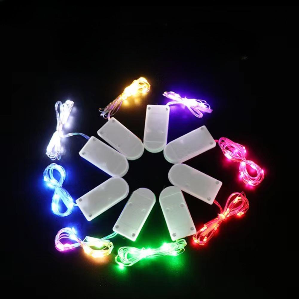 Zhou Peisi Milky White U-Shaped Button Battery Box with Lead Wires and Switch for String Lights