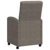 Dining Chairs with Casters 2 pcs Gray 58 x 67 x 97 cm