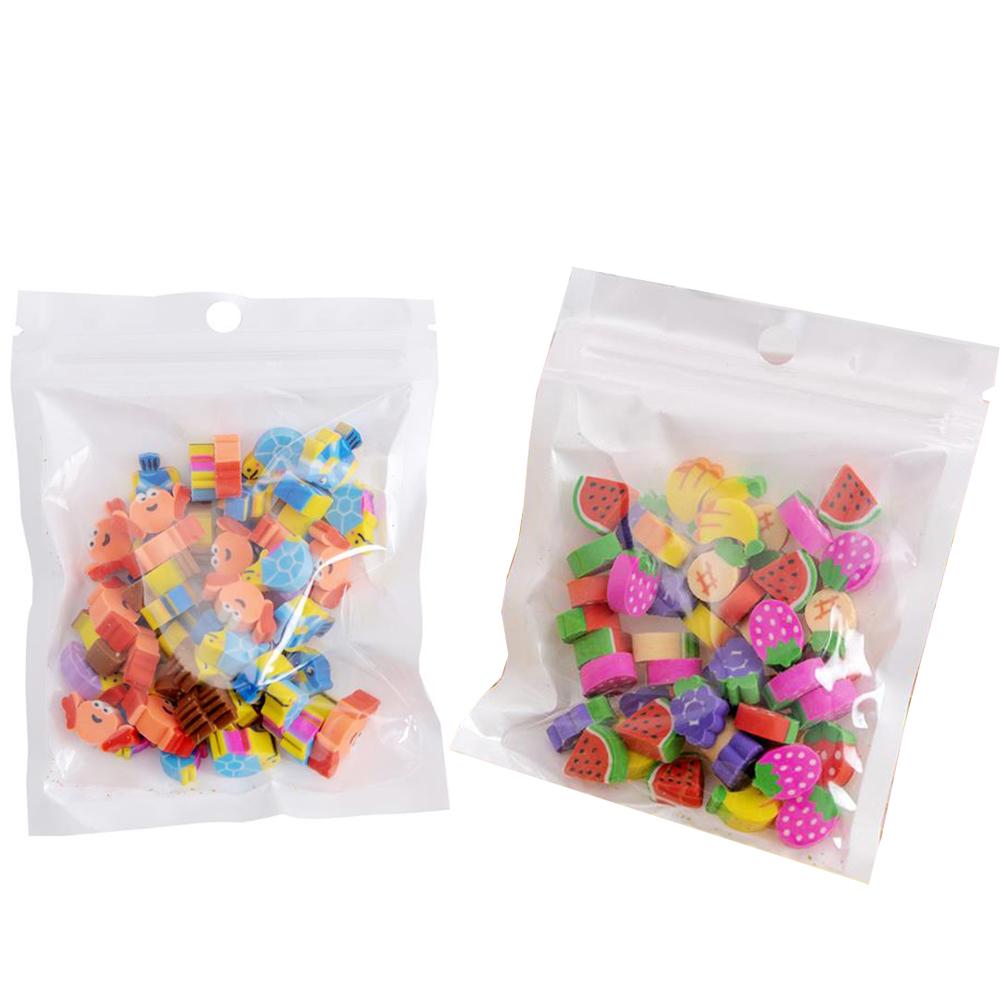 2PCS Random Style Cartoon Mini Eraser, Wipe Clean Paper Without Damage, Cartoon Three-dimensional Vivid Image