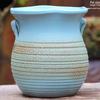 Yixing Zisha Coarse Pottery Flower Pot with Feet: Large Ceramic Succulent Planter for Green Plants & Flowers.