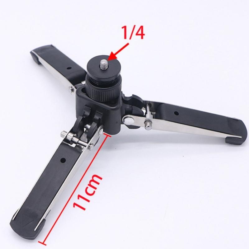 Portable Aluminum Alloy Tripod Stand For Cameras With AntiSlip Base 1/4inch Screw Compatibility Up to 2KG Bear Weight