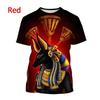 Grim Reaper Anubis 3D Printed T Shirt Ancient Egyptian God Eye of Egypt Pharaoh Fashion Harajuku Round Neck Short Sleeve T-shirt