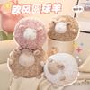 Cute Sheep Plush Toy Pillow, Woolly Round Sheep Stuffed Animal, Soft Comforting Cuddle Buddy Gift