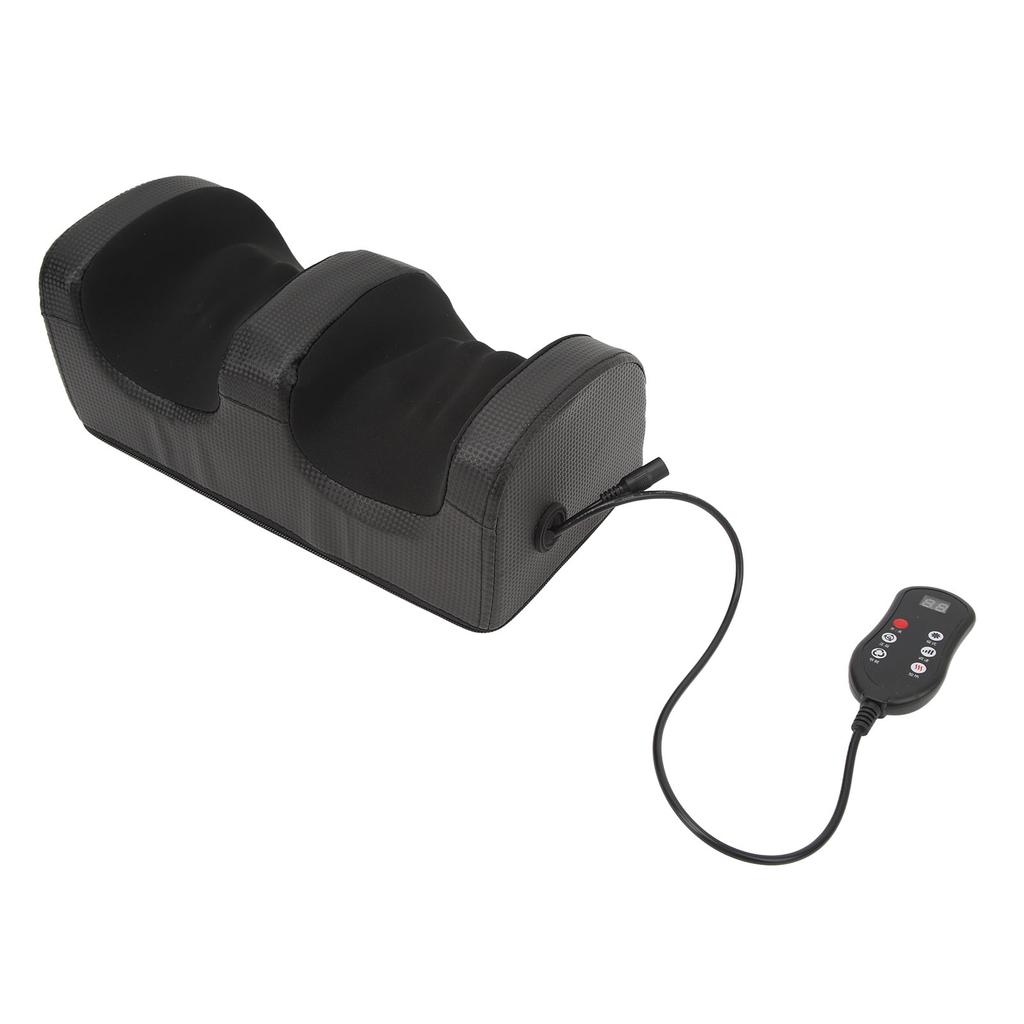 Electric Foot Massager Heating Kneading Roller Hot Compression Foot Massager Muscle Relaxation Black