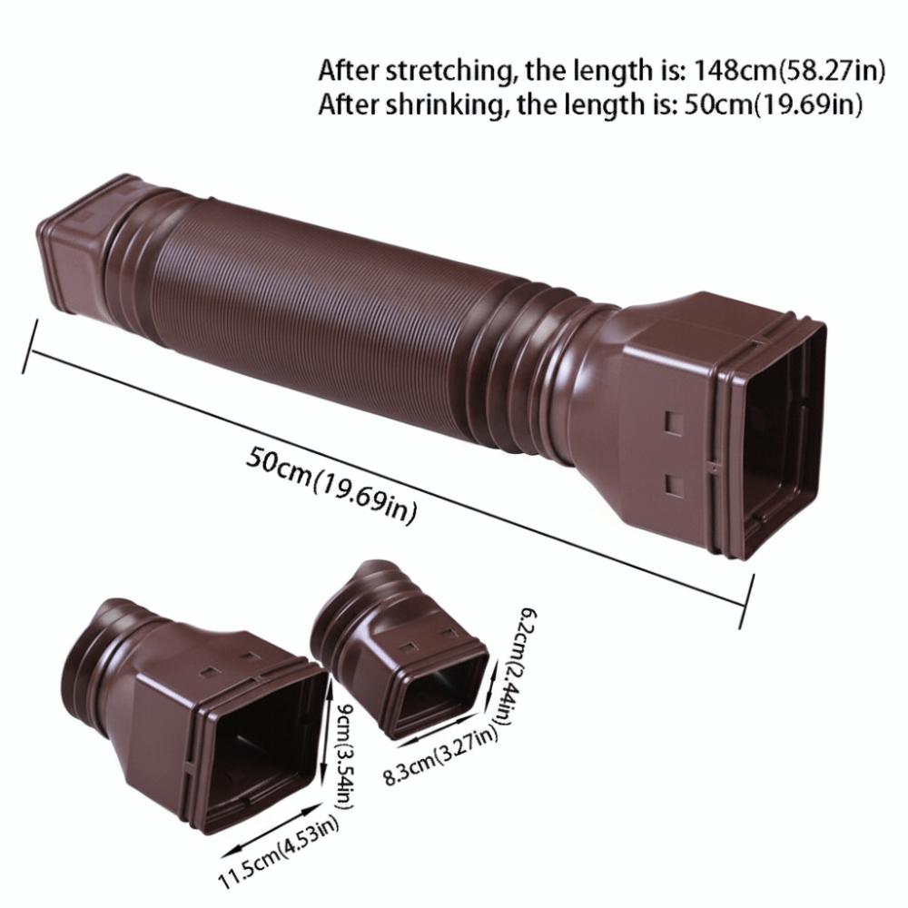 Durable Downspout Extender Flexible PE Drainage Extension Pipe Rain Gutter Extension  Outdoor Villa