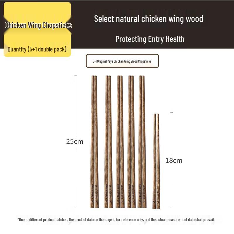 Cui Da Huang Natural Wenge Wood Carved Chopsticks