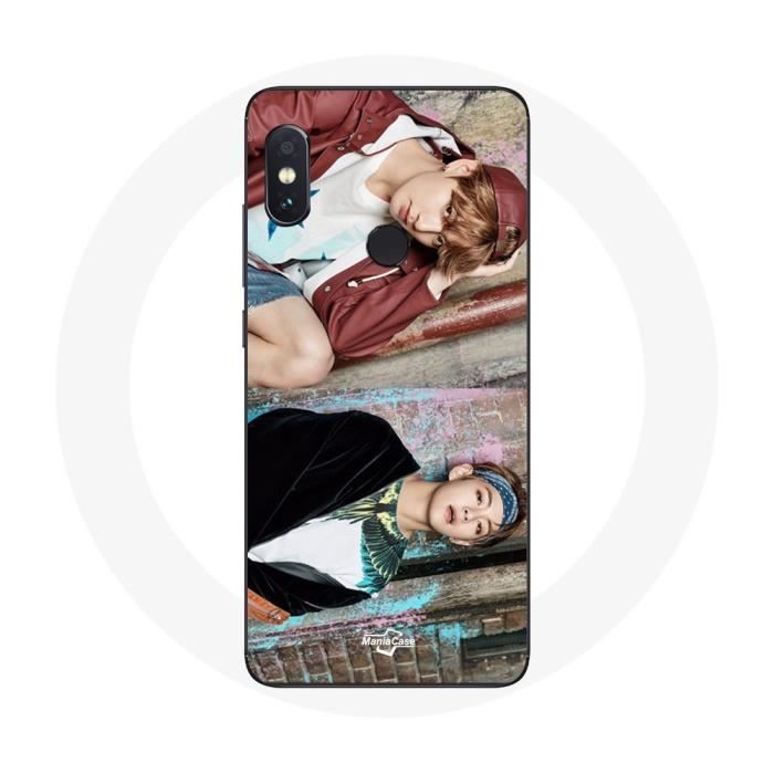 Coque pour Xiaomi Redmi Note 5 Pro BTS Kim Taehyung Et Jungkook Taekook Teaser Not Today You Never Walk Alone