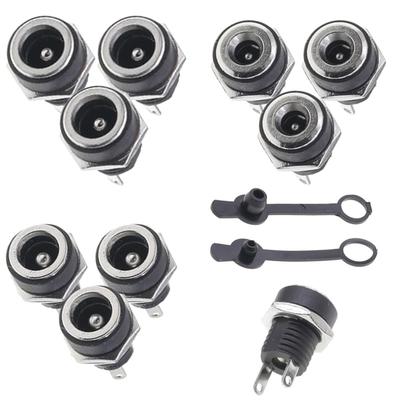 10/50/200Pcs DC Power Socket 5.5mm*2.1mm Female Jack Panel Mount Connector DC-022B 5.5x2.5mm DC022B Connector