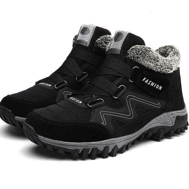

Зимние прогулочные туфли с бархатным утеплителем, женская обувь, утепленная спортивная обувь для пожилых людей, хлопковая обувь для мужчин и женщин 46 чёрный